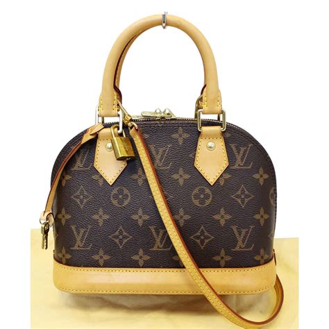 louis vuitton beige leather bag|Louis Vuitton alma bb bag.